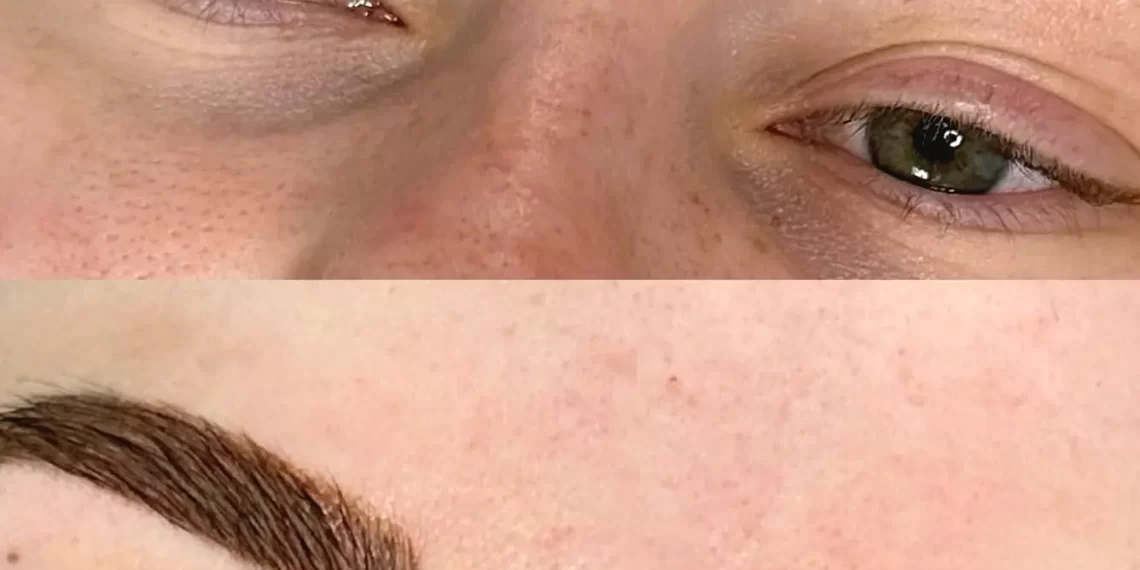 Does eyebrow dye look weird at first